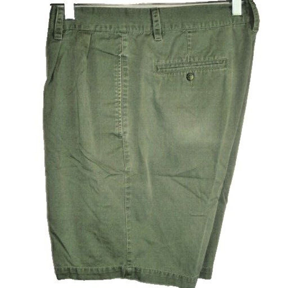 Mens Siegfried Green Cotton Pleated Golf Shorts sz 34x9